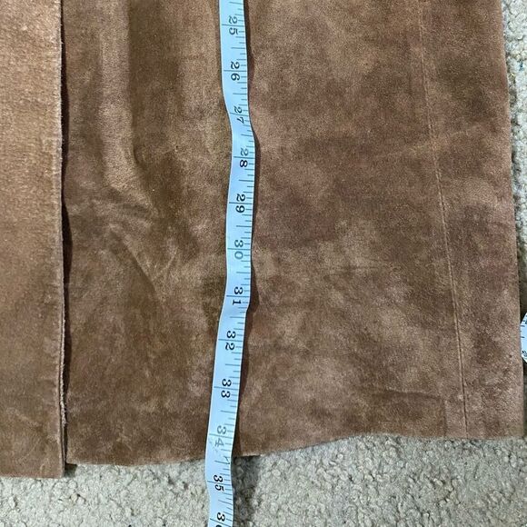 Vintage Dennis Basso Brown Leather Jacket - Picture 3 of 5